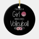 Search for girl volleyball ornaments Women