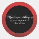 Search for red black graduation stickers White