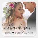 Search for photo thank you stickers Black and white