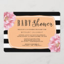 Search for classy baby girl shower invitations Stripes