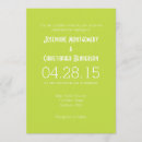 Search for lime green invitations Minimalist