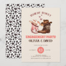 Search for brown engagement party invitations Western