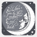Search for love you to the moon and back stickers Inspirational
