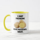 Search for i love potatoes mugs Funny