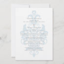 Recherche de bleue de damassé invitations Formel