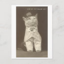 Recherche de chat noir vintage cartes postales Noir et blanc