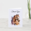 Search for horse thank you cards Watercolor