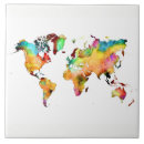 Recherche de carte du monde carreaux Continents