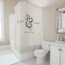 Search for linen shower curtains Bride and groom