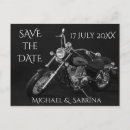 Search for motorcycle save the dates Black