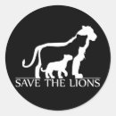 Search for white lion stickers Black and white