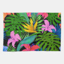 Recherche de fleurs hawaïennes cuisine linges Motif