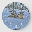 Recherche de neige horloges Scène d'hiver