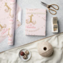 Search for little girl birthday wrapping paper Crown