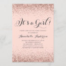 Search for rose gold confetti invitations Glitter
