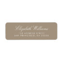 Search for ecru return address labels Simple