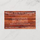 Search for cabinet business cards Carpentry