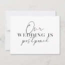 Search for postponed wedding announcement cards Cancellation