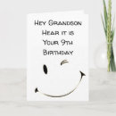 Search for 9th for grandson birthday cards Nine