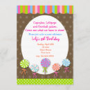 Search for candy shop birthday invitations Candies
