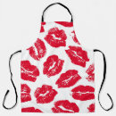 Search for red lipstick aprons Pattern
