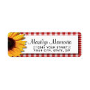 Search for red daisy return address labels Modern