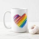 Search for rainbow heart mugs Girly