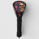 Search for sugar skull golf head covers Dia de los muertos
