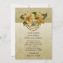 Search for golden christmas invitations Vintage