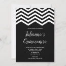 Recherche de chevron noir et blanc invitations Moderne