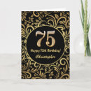 Search for sparkly cards Black and gold