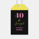 Search for 40th birthday gift tags Black