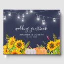 Search for rustic wedding guest books Sunflowers