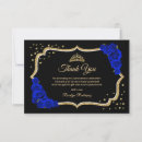 Search for black blue thank you cards Diamonds
