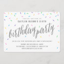 Search for sprinkle party invitations Girl