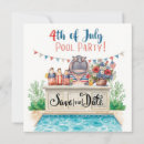 Search for red white blue save the dates Party