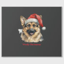 Search for german shepherd christmas wrapping paper Puppy