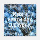 Recherche de jour de la terre magnets Bleu