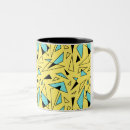 Recherche de pattern café tasses Bleu