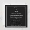 Search for simple monogram wedding invitations Typography