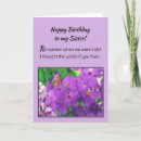 Search for lavender flowers birthday cards Sister