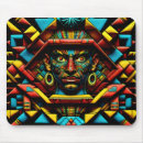 Recherche de visage bleu tapis souris Motif