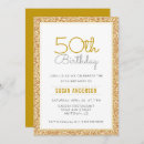 Search for glitter 50th birthday invitations Celebration