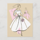 Search for vintage fashion postcards Bride