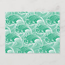 Search for green waves postcards Sea