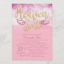Search for cloud baby girl shower invitations Heaven sent