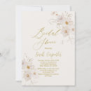Recherche de elegant gold bridal shower invitations Moderne