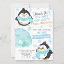 Recherche de de pingouin anniversaire invitations Boy