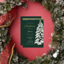 Search for green gold corporate christmas invitations Foil