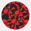 Search for skull crossbones stickers Red